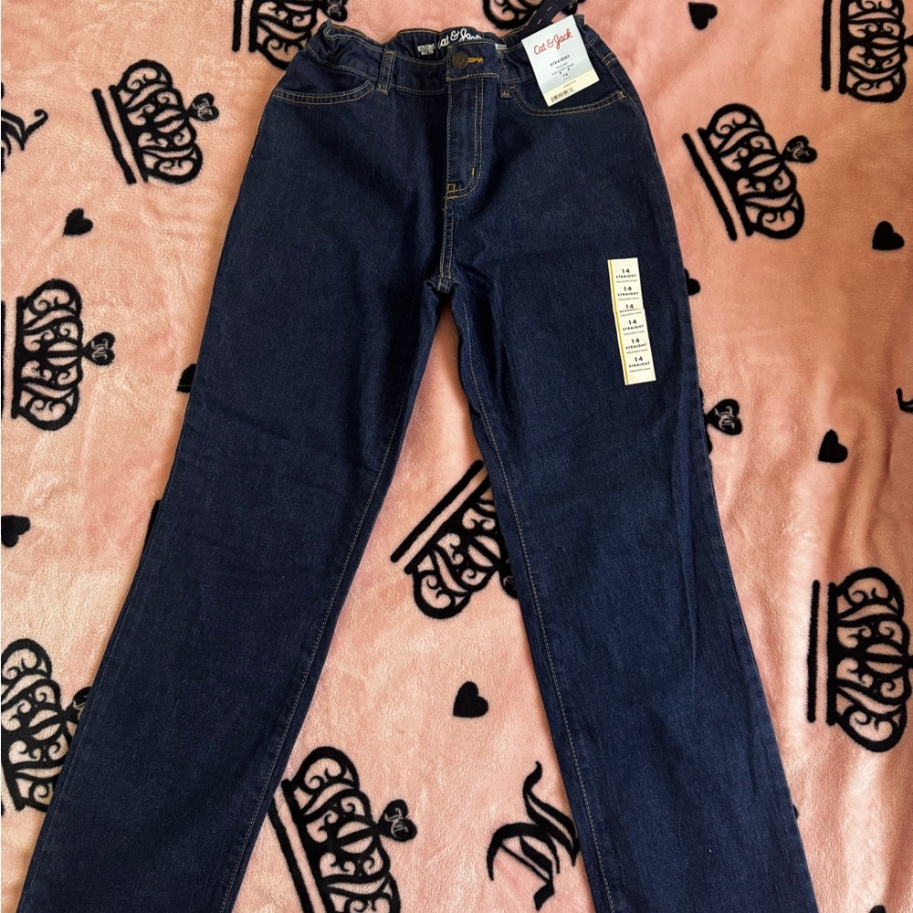Kids Dark Blue Jeans
